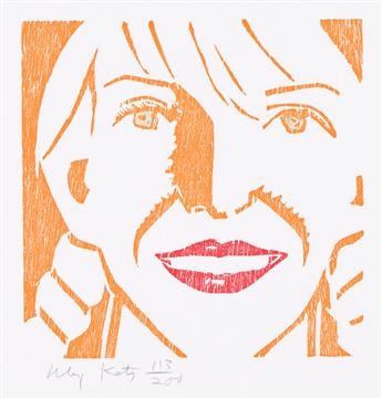 ALEX KATZ (1927 - ) Jessica.                                                                                                                     